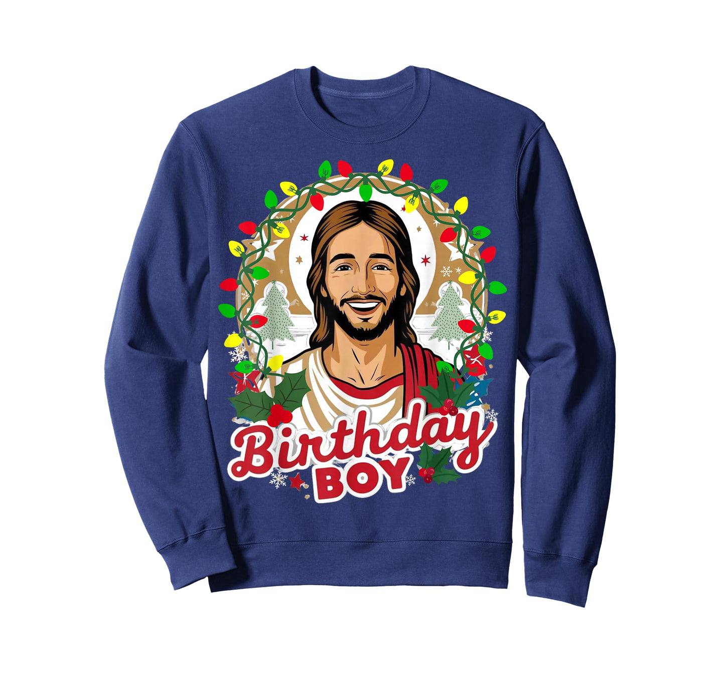 Funny Jesus Birthday Boy Christmas Xmas Holiday Ugly Sweater T-Shirt