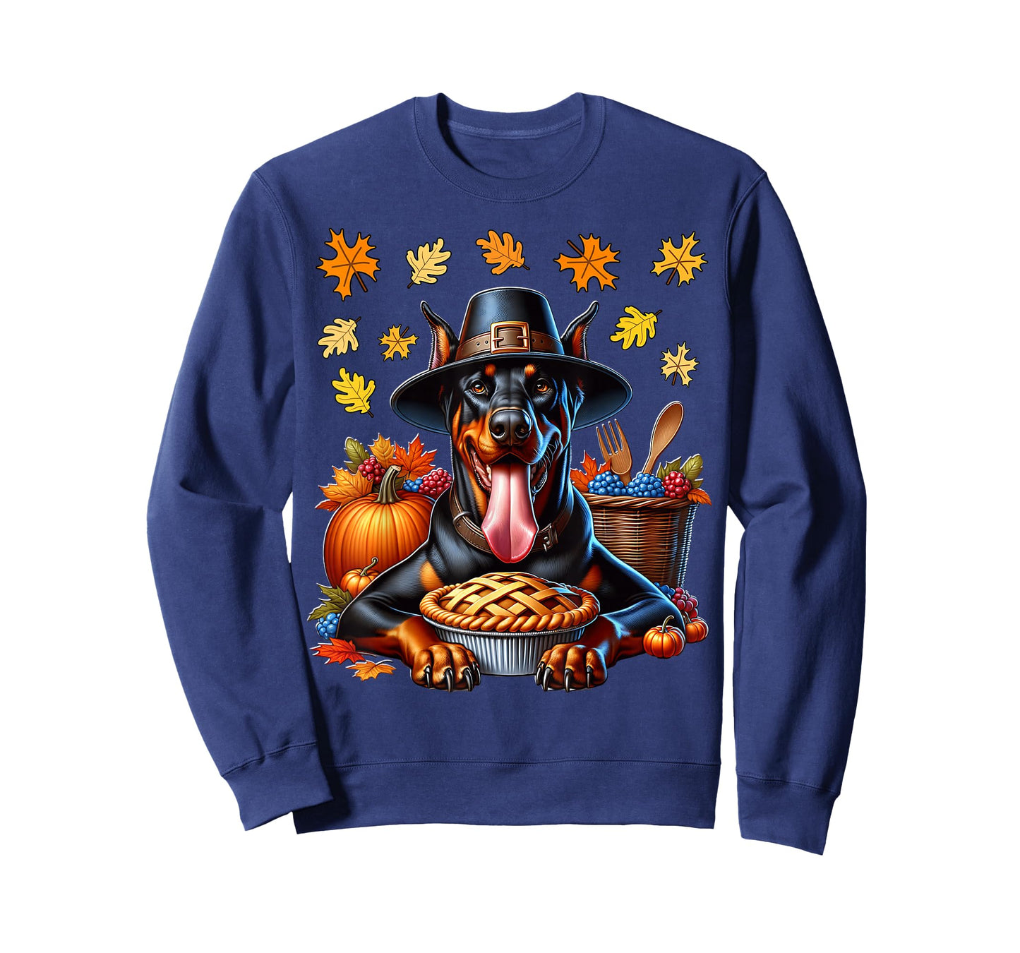 Doberman Thanksgiving Dobie T-Shirt