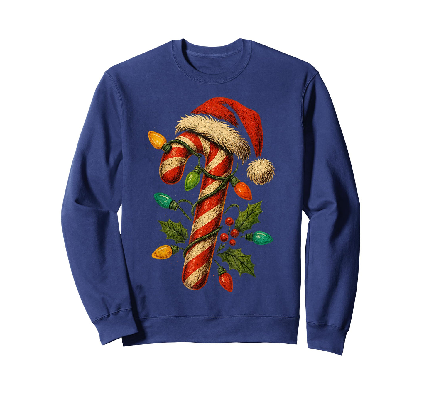 Candy Cane Crew Christmas Lights Family Matching Xmas Girls T-Shirt