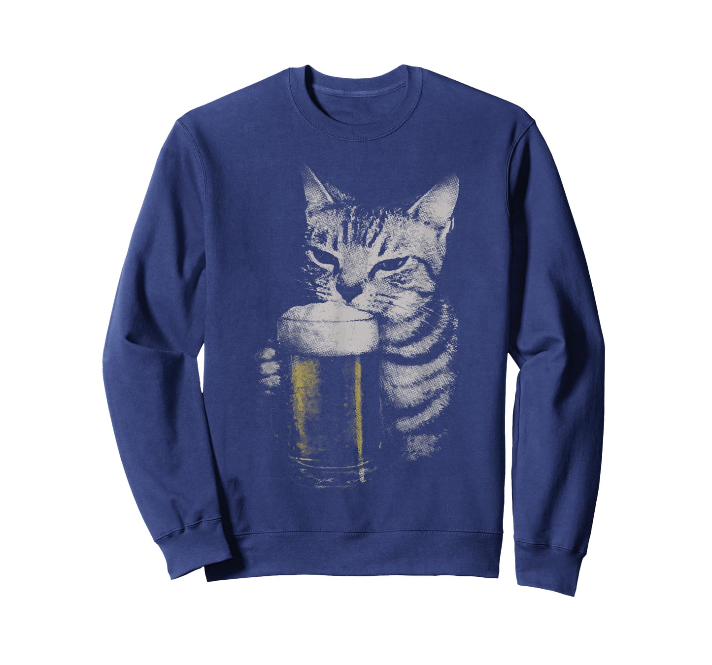 Cat Beer Y2k Vintage 90s Funny Cats Meme Fun Kitty Drunk T-Shirt