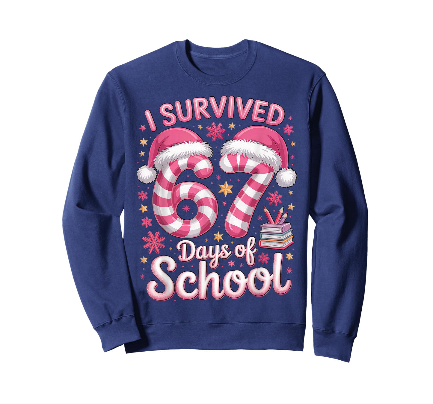 I Survived 67 Days of School - Funny Teachers Students Girls T-Shirt