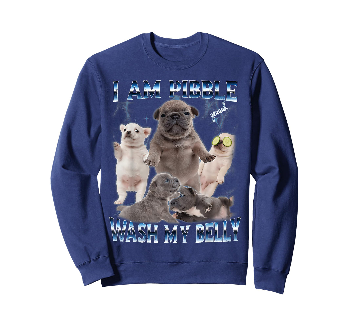 I Am Pibble Wash My Belly Funny Dog Clean My Belly Meme T-Shirt