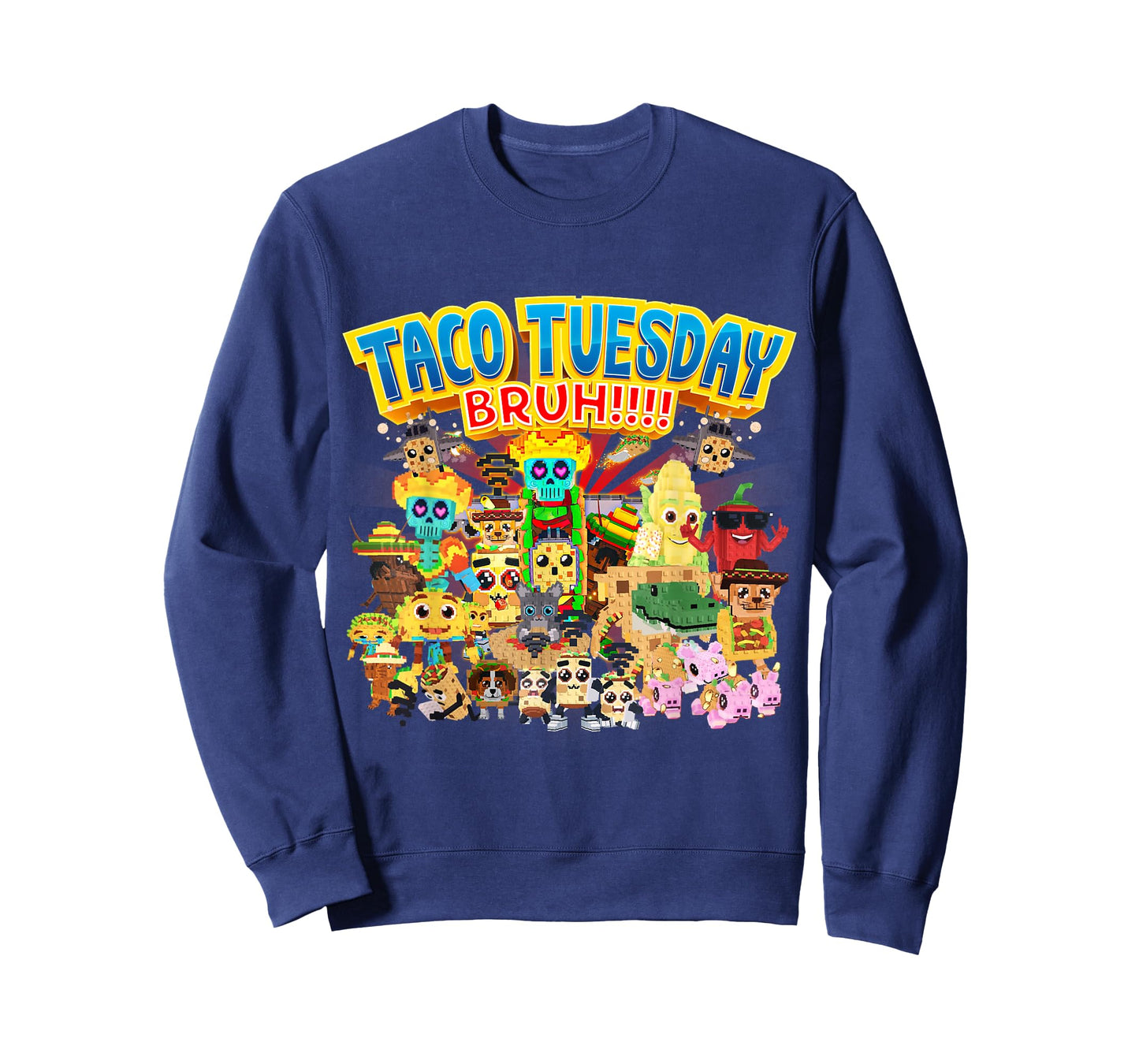 Taco Tuesday Bruh Funny Every Taco Brainrots for Boys Kids T-Shirt