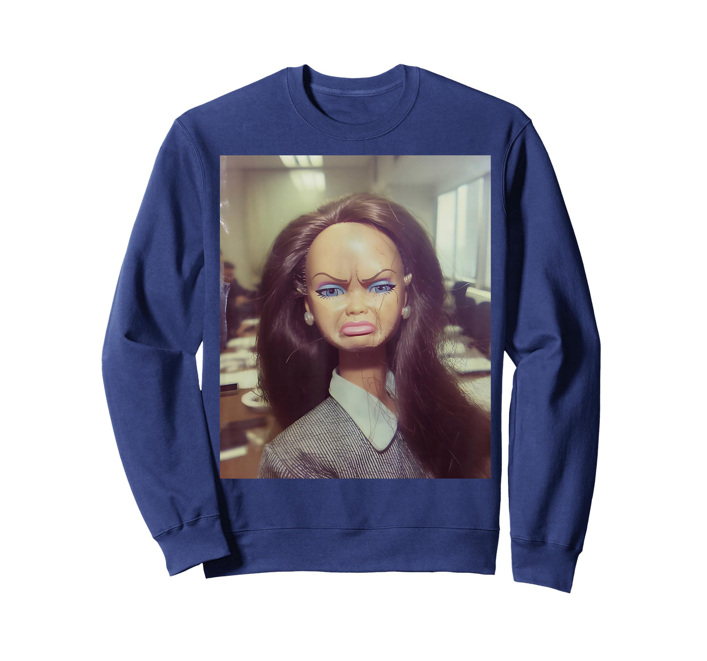 Distressed Doll Face Meme T-Shirt