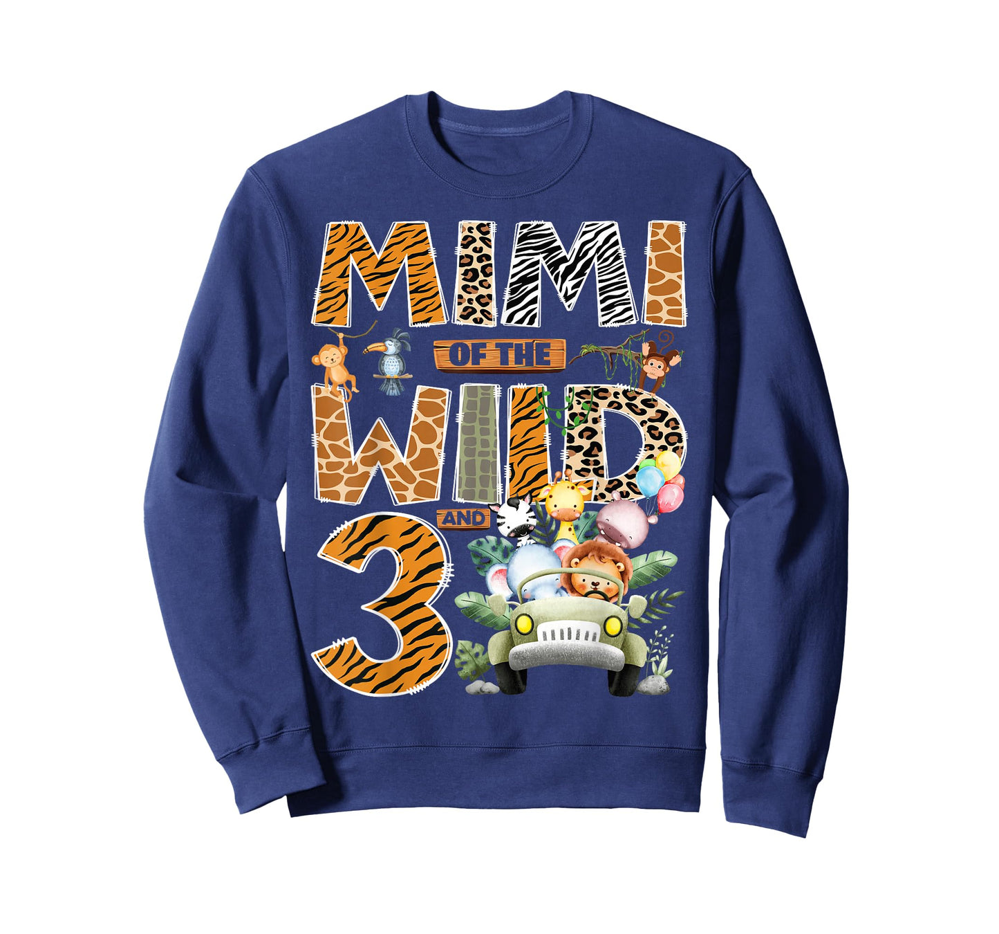 Mimi of The Wild Three 3rd Birthday Boy Safari Jungle T-Shirt
