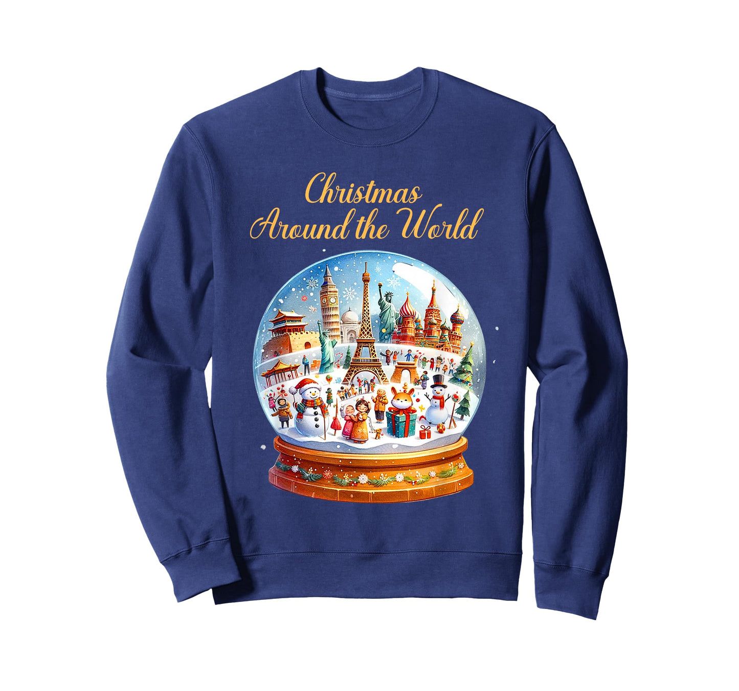 Vintage Christmas Snowballs Christmas Around The World T-Shirt