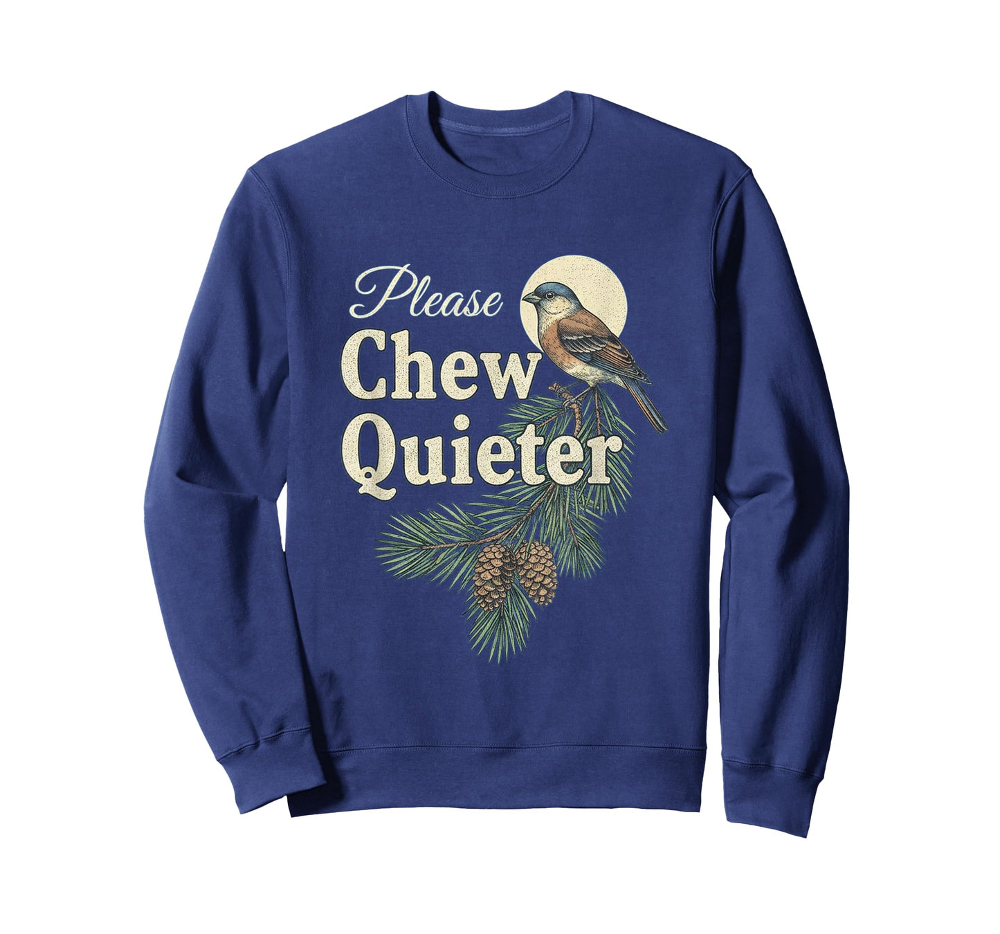 Please Chew Quieter Christmas Funny Novelty T-Shirt