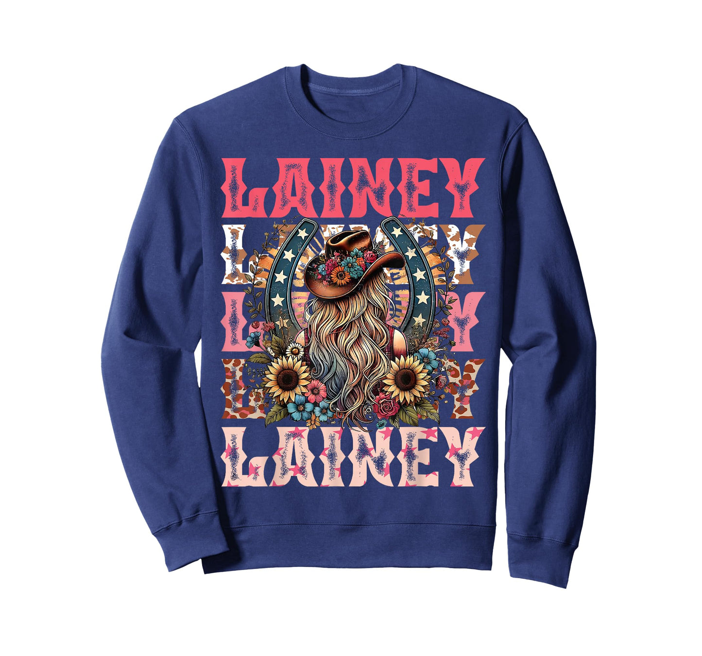 Lainey Name Girl Personalized Name Cowgirl T-Shirt