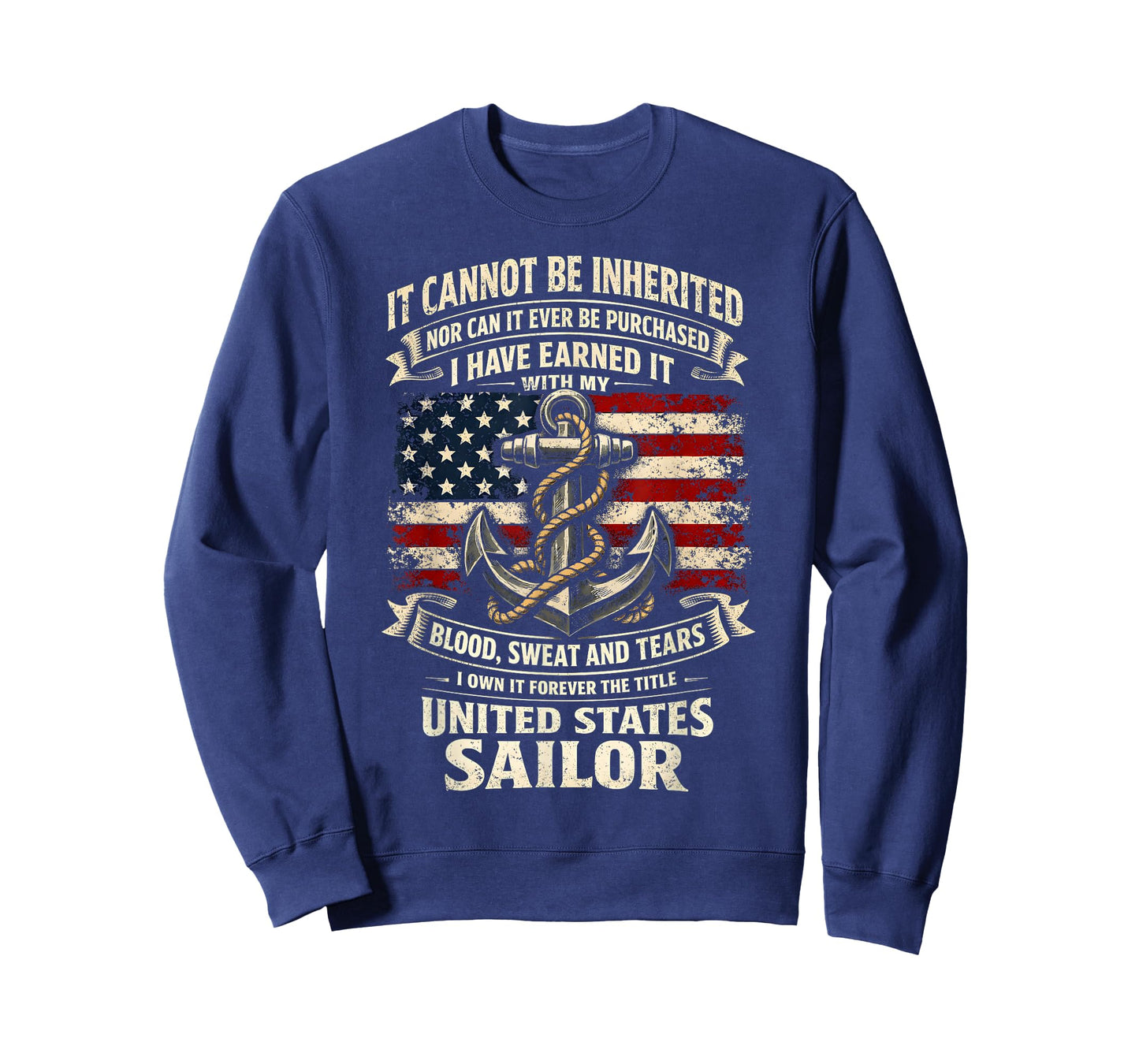 Own Forever The Title U.S Sailor Military Veteran Flag USA T-Shirt