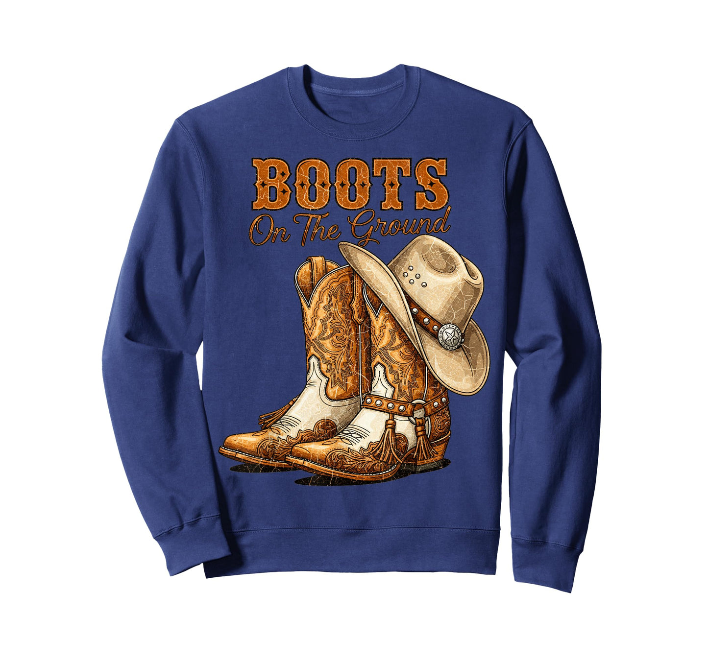 Boots On The Ground Rodeo Western Country Cowboy Boots T-Shirt