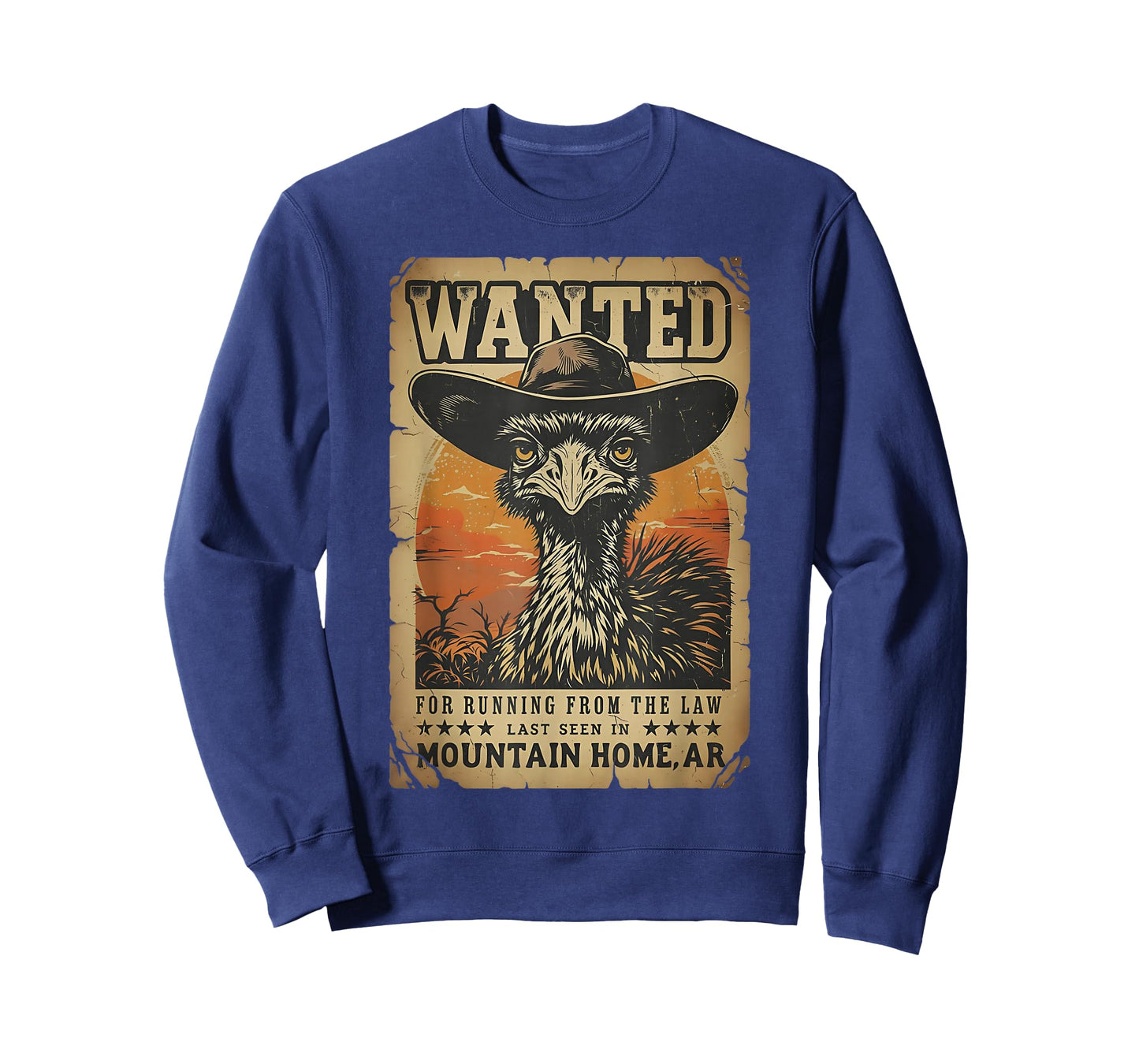 Wanted Mountain Home Emu for Running from The Law T-Shirt