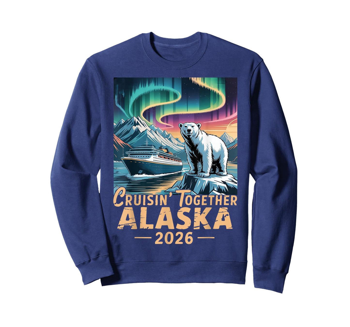 Family Alaska Cruise Trip Bear Cruising Together Alaska 2026 T-Shirt