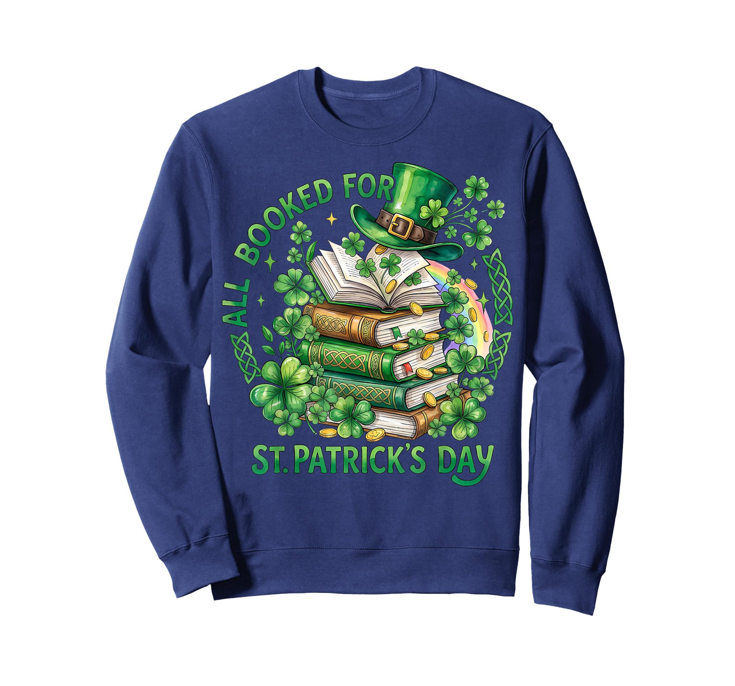 Bookworm Irish All Booked for St. Patrick's Day Book Lover T-Shirt