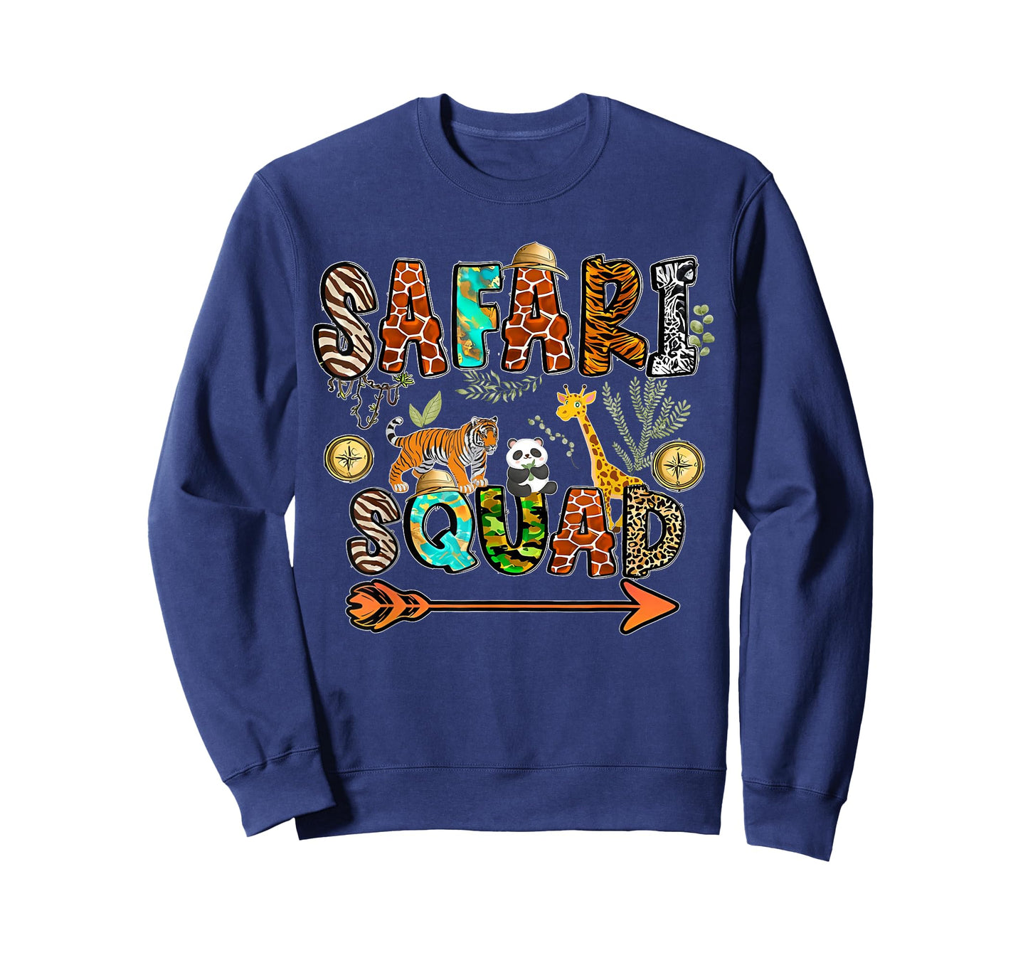 Safari Squad Arfica Safari Zoo Animal Skin Print Boys Girls T-Shirt