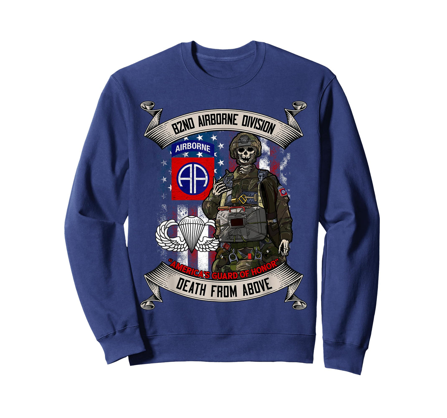 82nd Airborne Division Paratrooper Fort Bragg Jump Wings T-Shirt