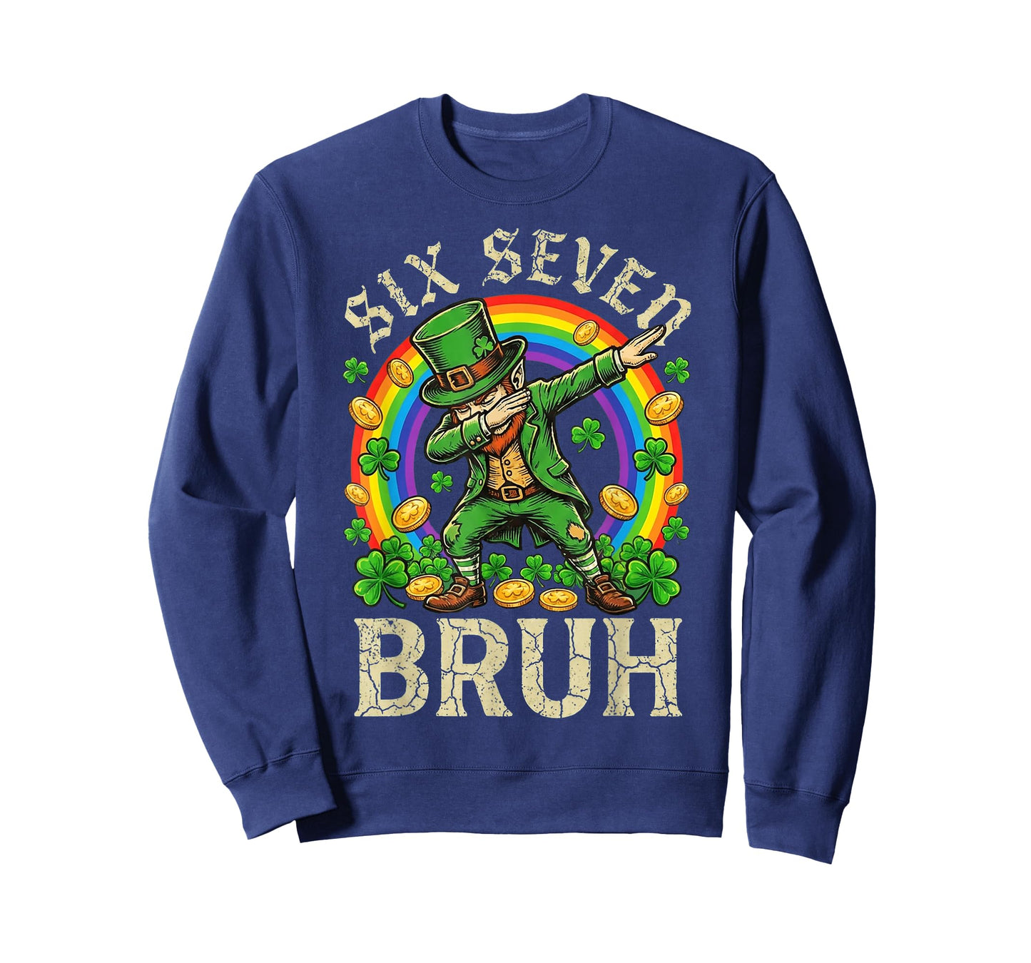 Six Seven Bruh St Patricks Day Boys Kids 67 Meme Funny 6-7 T-Shirt