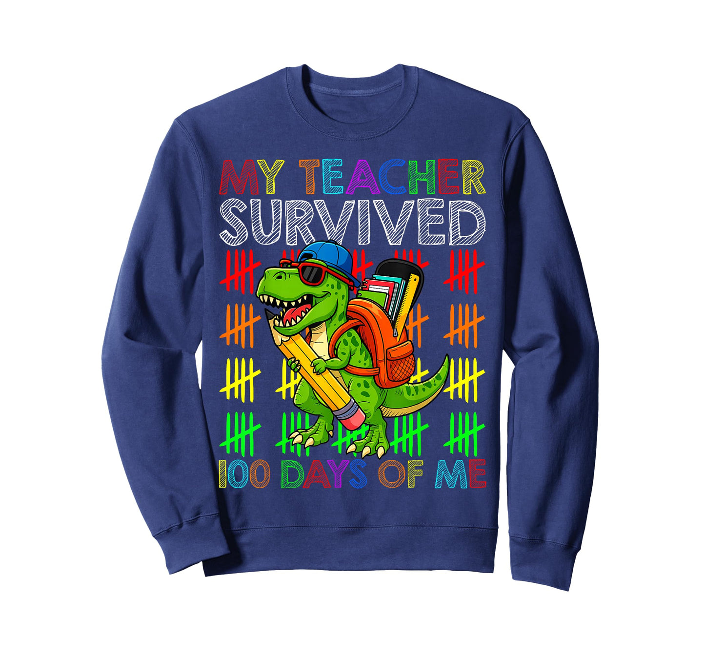 My Teacher Survived 100 Days of Me Funny 100 Days of School T-Shirt