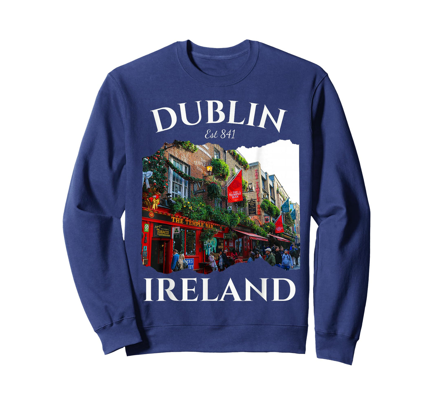 Dublin Ireland Souvenir Men Temple Bar Tourist Area Dads T-Shirt