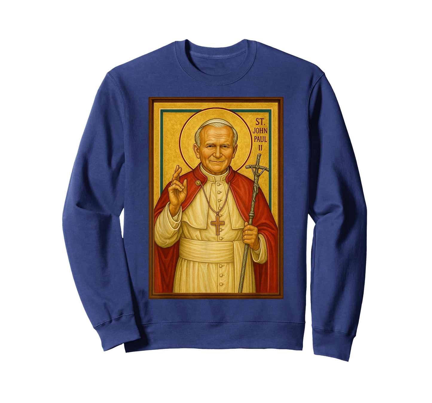 Catholic Christian Pope John Paul II Icon T-Shirt