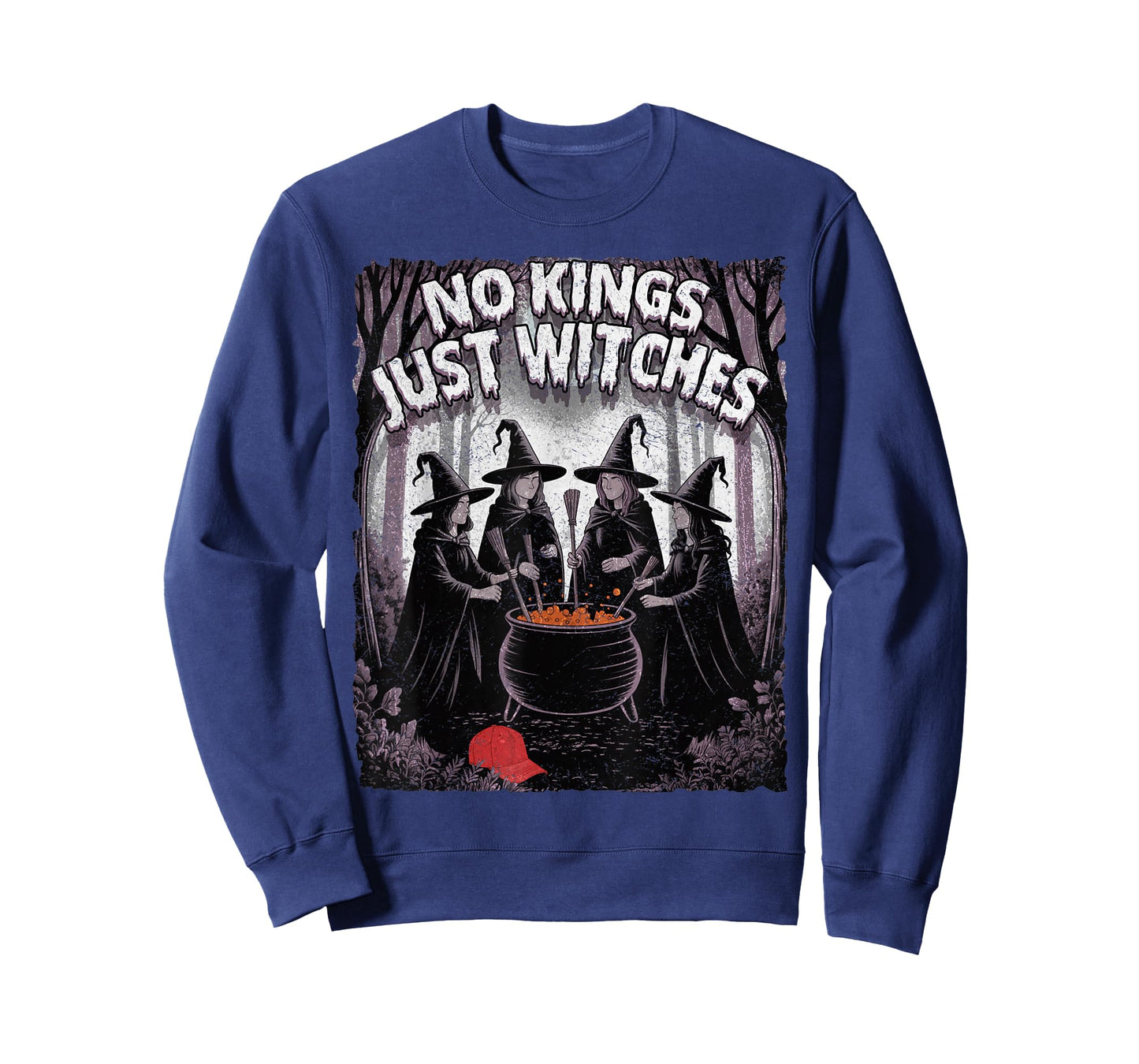 No Kings Just Witches Funny Witchcore Halloween Art T-Shirt