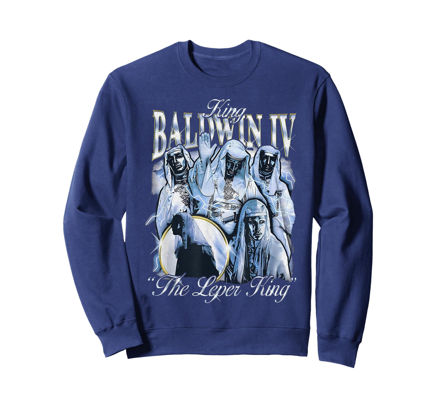Sliver Mask King Baldwin IV Meme The Leper King Warrior T-Shirt