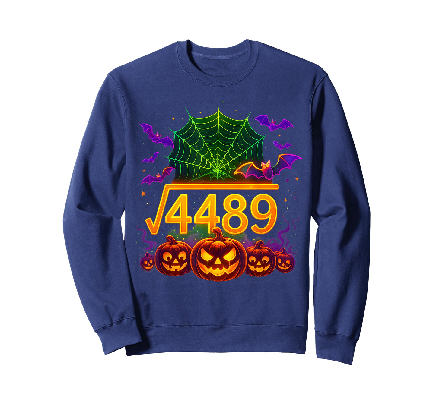 Funny 67 Meme Math Teacher 6 7 Halloween Square Root 4489 T-Shirt