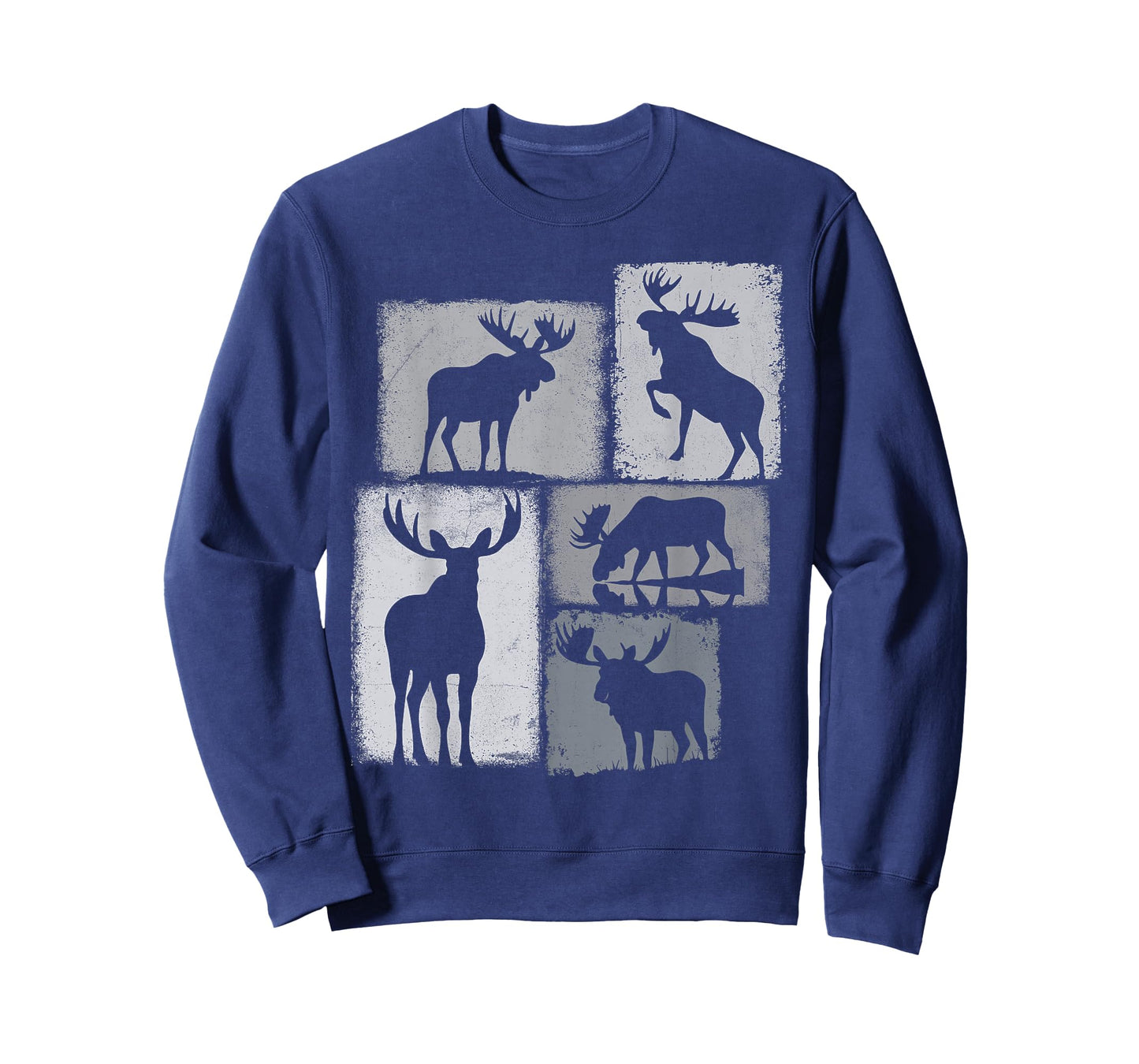 Moose Vintage Collage Wildlife Lover T-Shirt