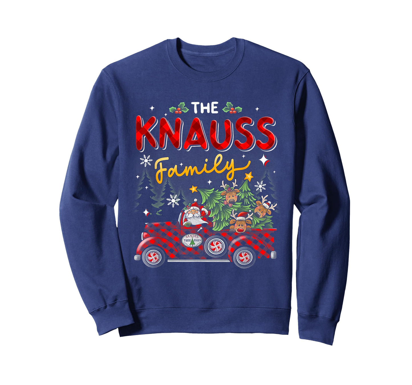The Knauss Family Christmas Matching Pajamas Group Gift T-Shirt