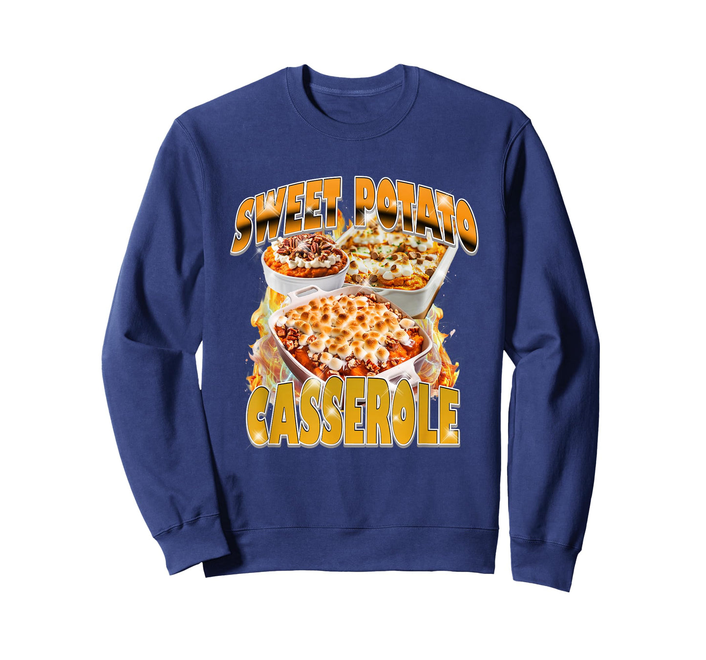Thanksgiving Sweet Potato Casserole Bootleg 90's Rap Rock T-Shirt