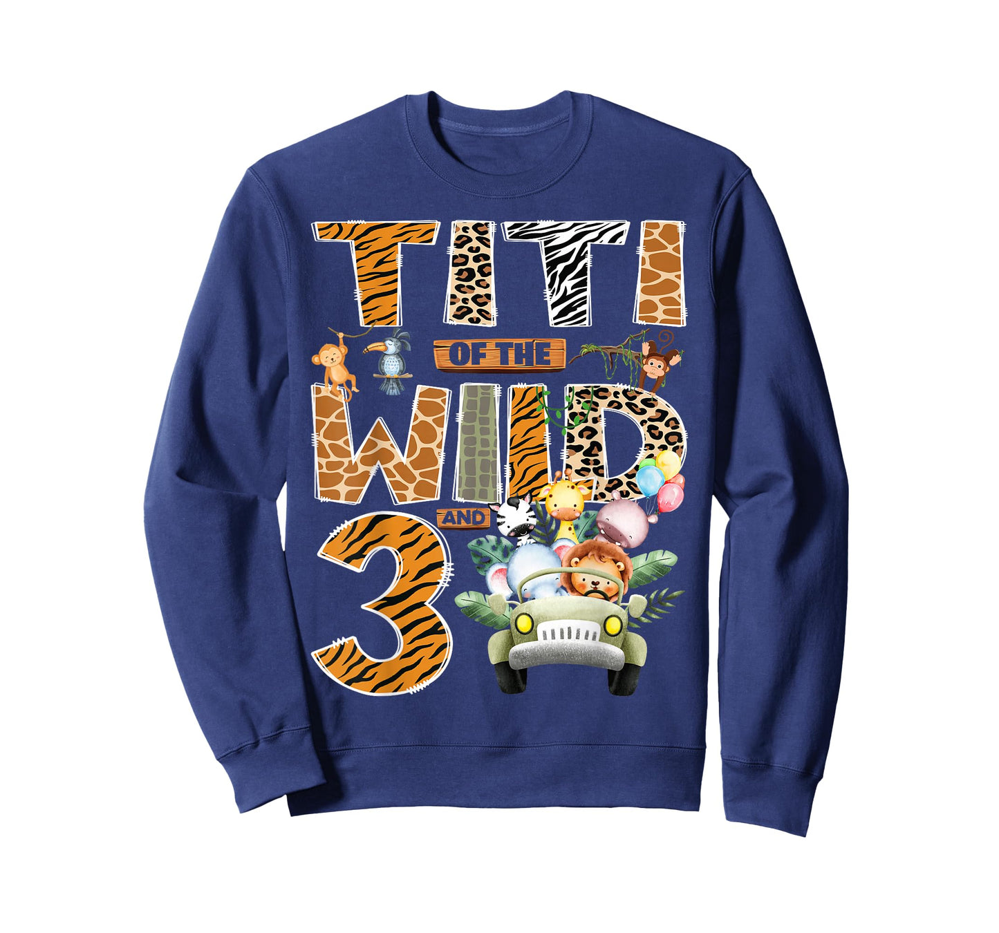 Titi of The Wild Three 3rd Birthday Boy Safari Jungle T-Shirt