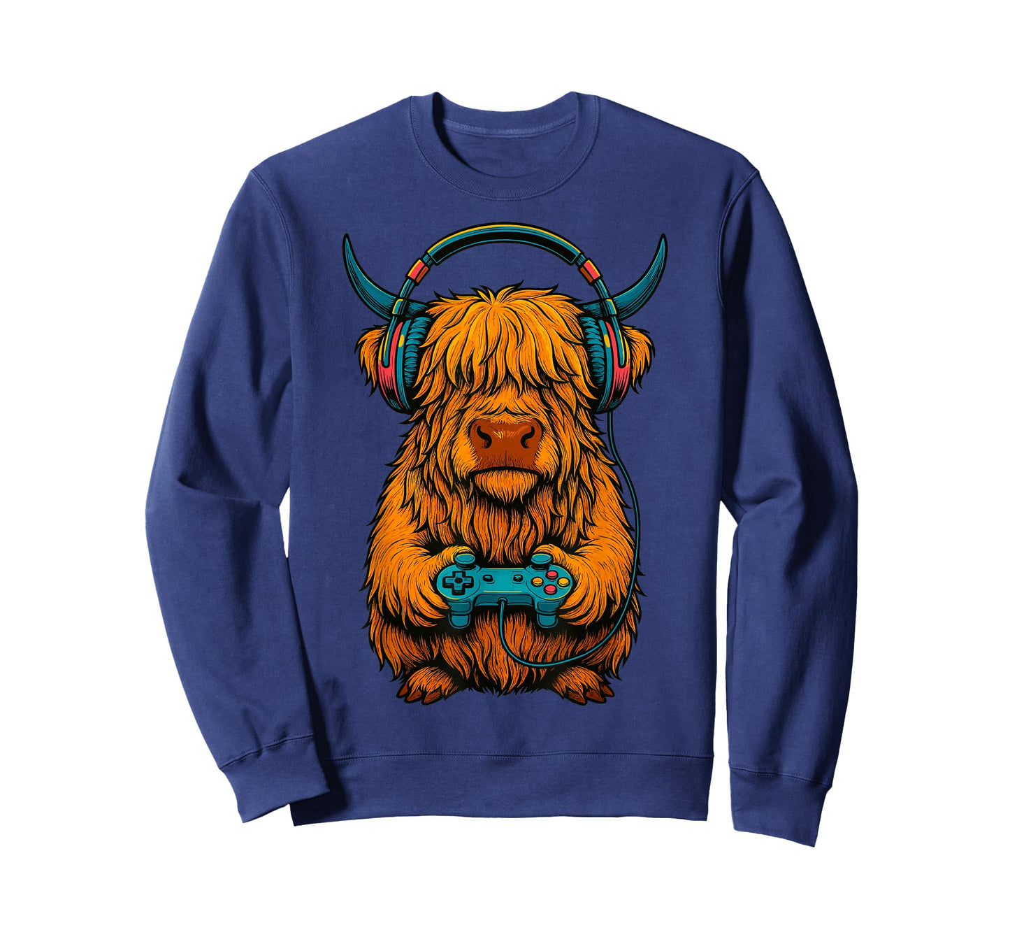 Gamer Highland Cow Gaming T-Shirt