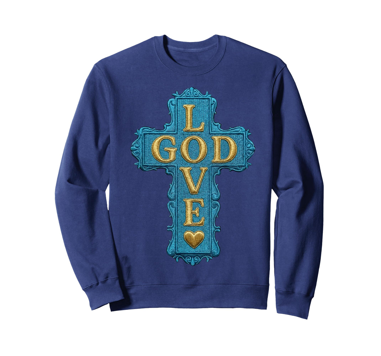 Gamma Blue God Love Jesus Chrisrtian T-Shirt