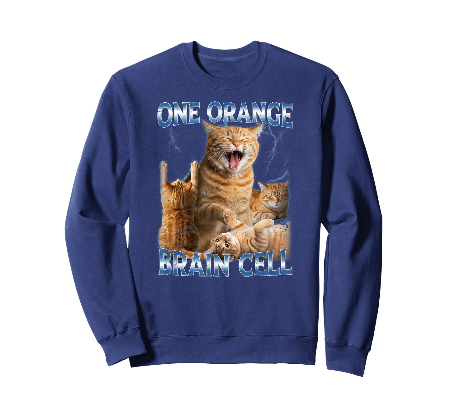 One Orange Brain Cell Funny Cat Meme Quirky Humor T-Shirt