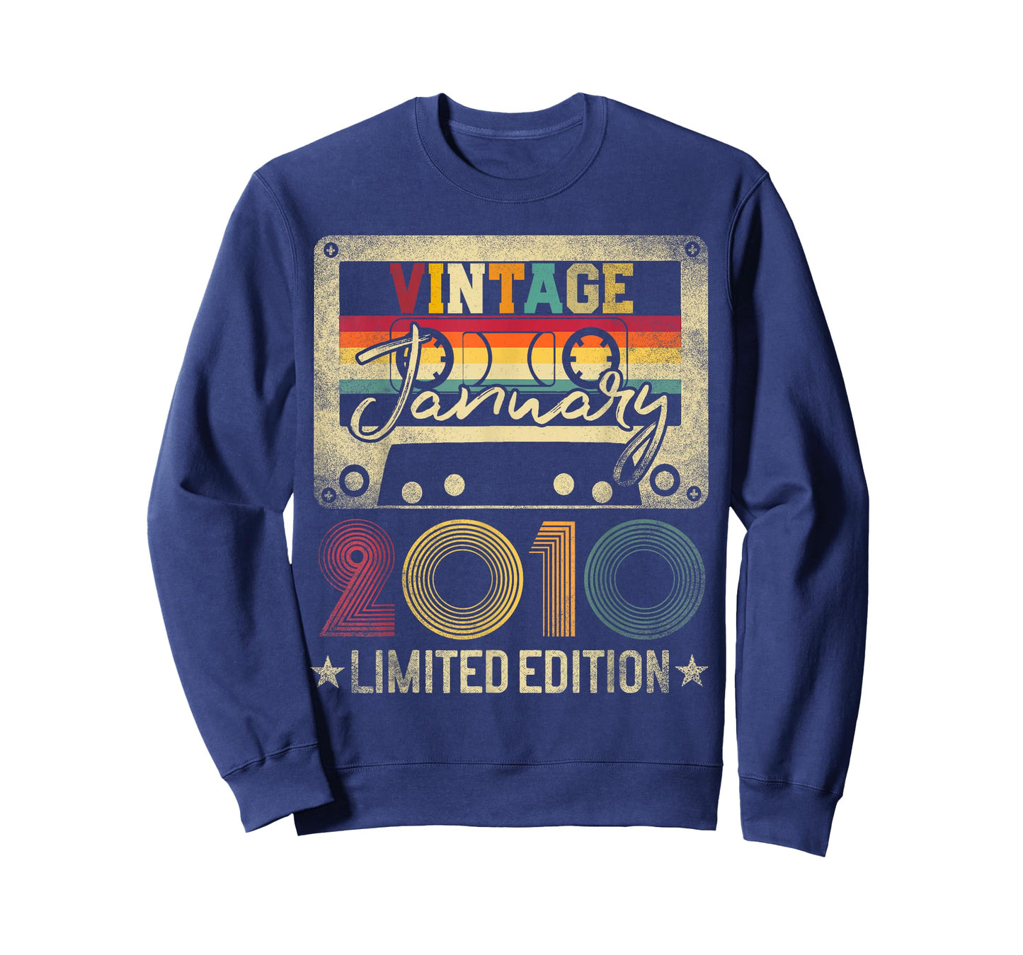 Vintage 2010 January 16 Years Old 16th Birthday T-Shirt