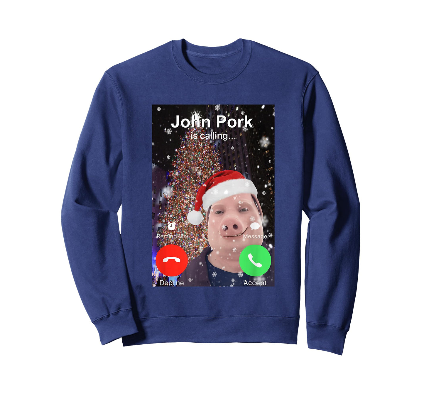 John Pork is Calling Funny Christmas Dih Brainrot Meme T-Shirt
