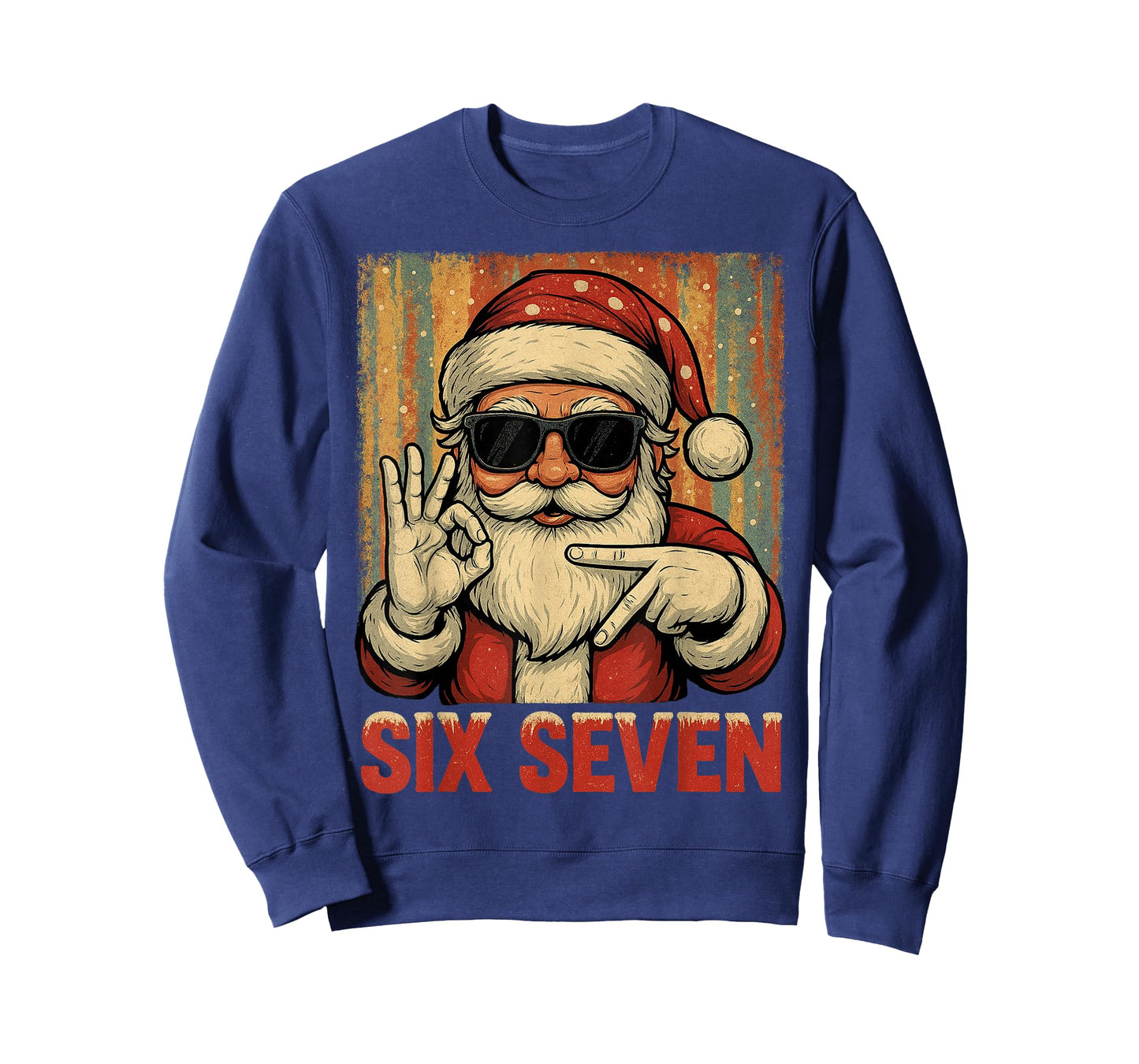 Funny Six Seven Meme Christmas Cool Santa Saying 6 7 T-Shirt