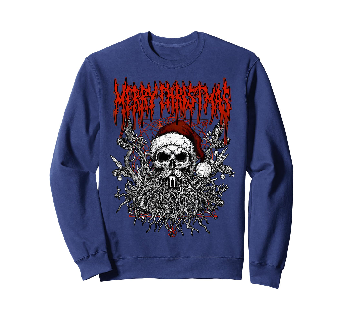 Merry Christmas Heavy Metal Band Death Metal Parody Santa T-Shirt