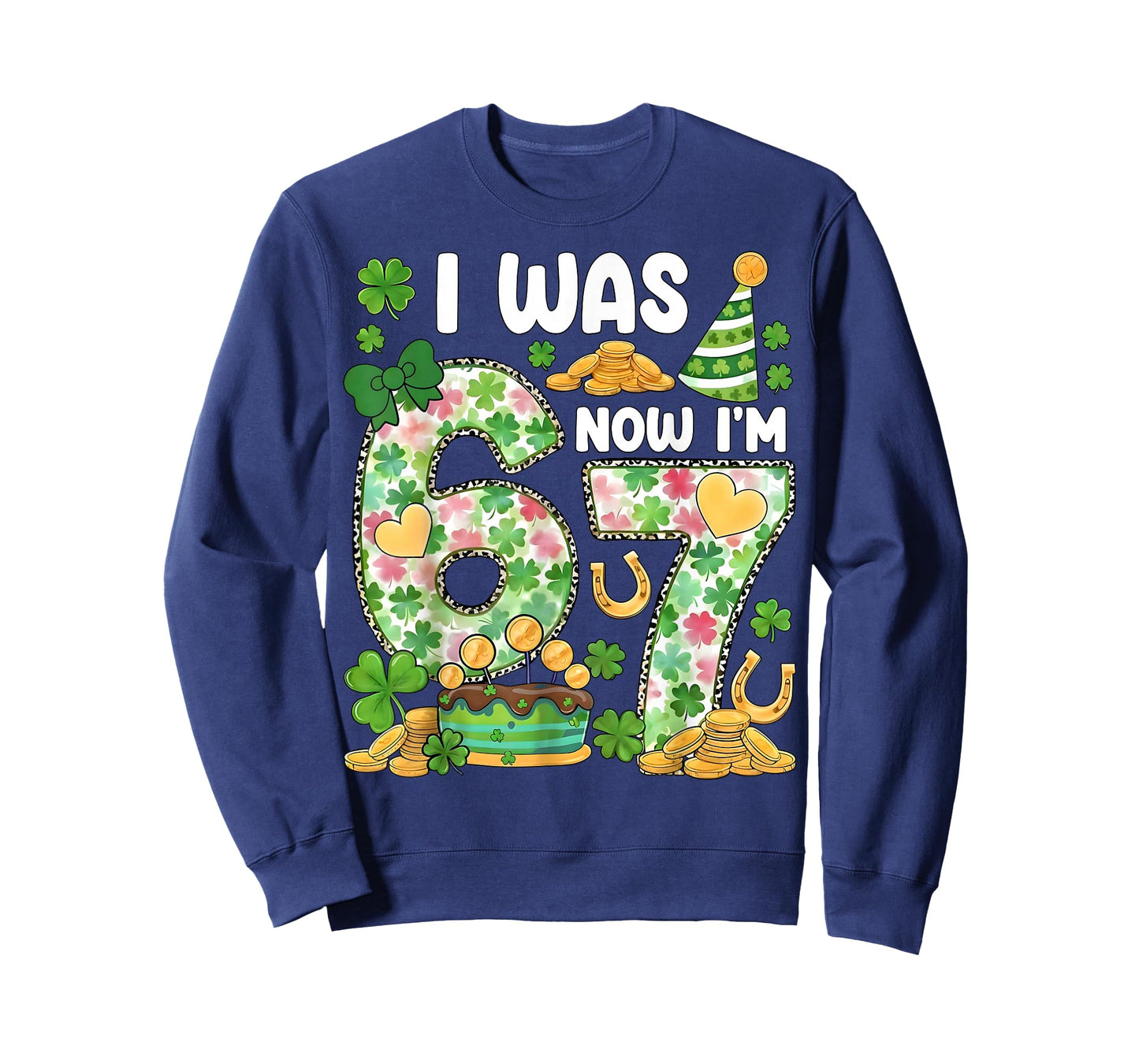 I was 6 Now I'm 7 St Patricks Birthday Gift for Boy Kid Girl T-Shirt