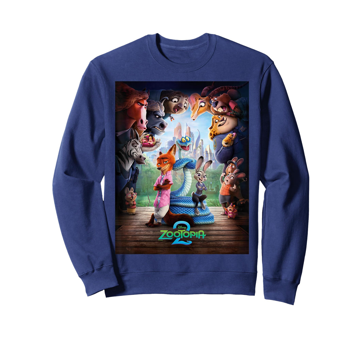 Disney Zootopia 2 Nick Judy & Gary Surrounded Poster Art T-Shirt