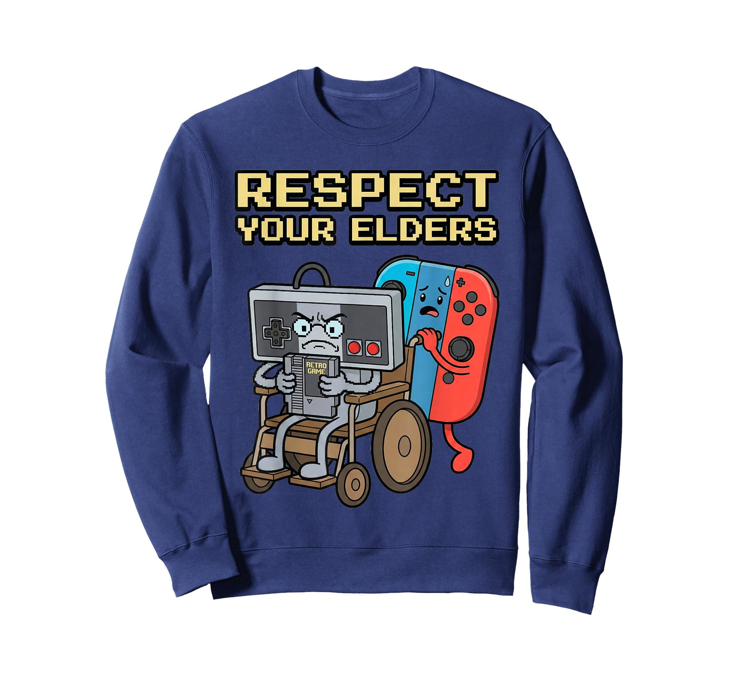 Respect Your Elders Retro Gaming Funny Gamer Controller T-Shirt