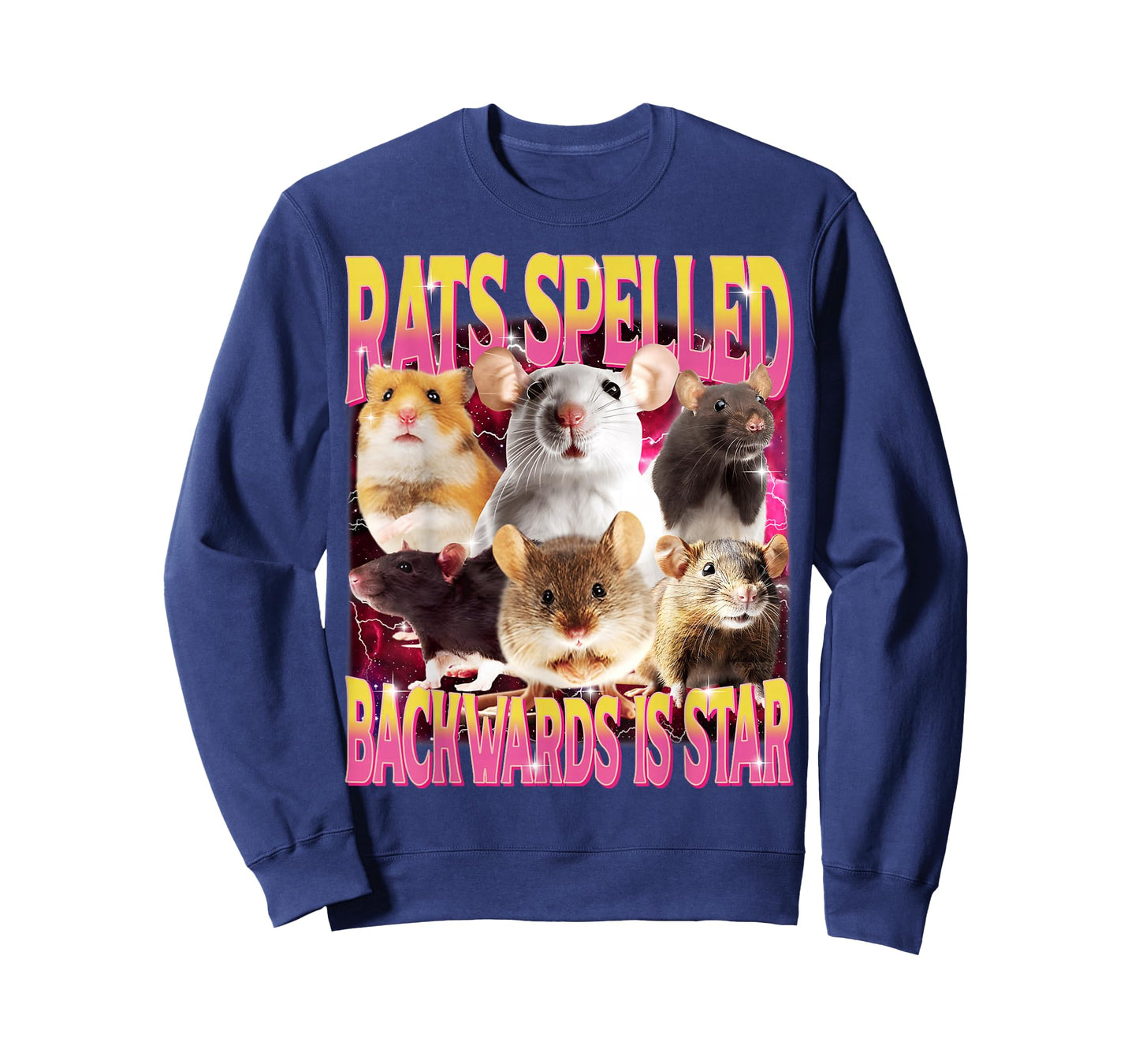 Rats Spelled Backwards is Star Funny Gen Z Humor Rat Meme T-Shirt
