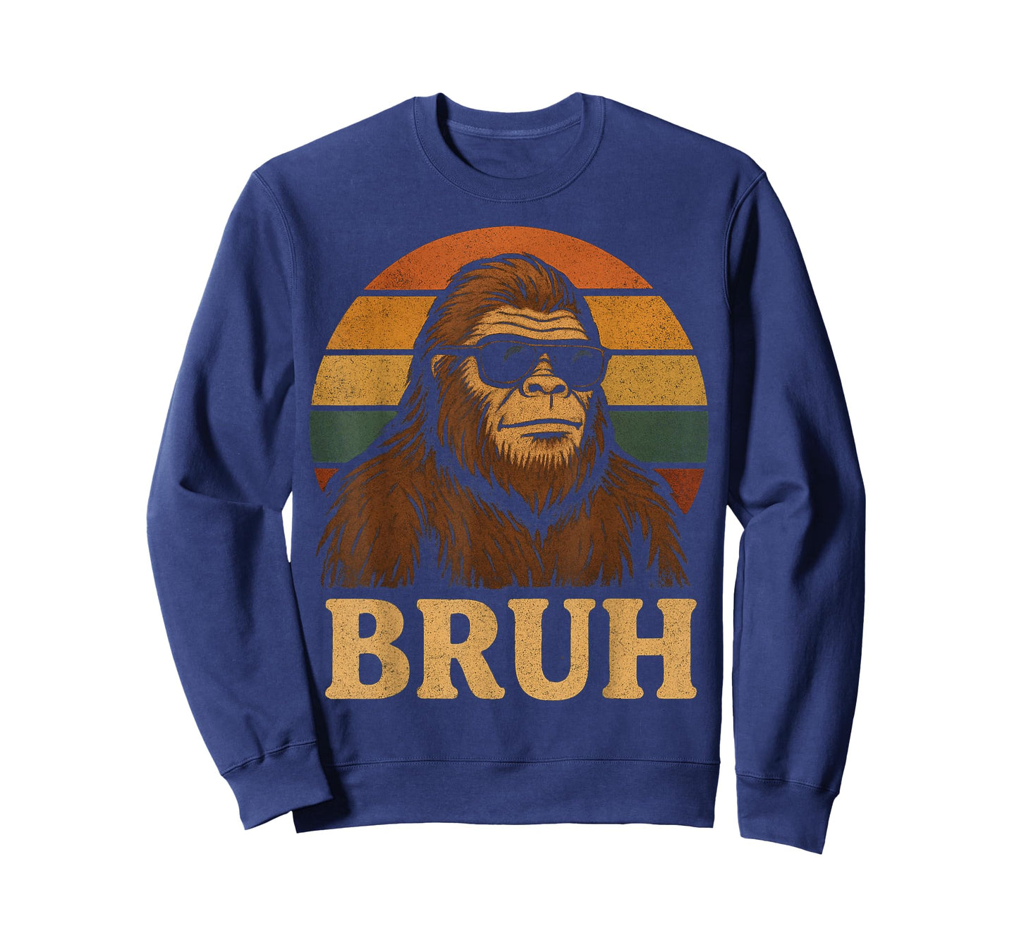 Bruh Bigfoot Meme Graphic Tee Boys Men Funny Sasquatch T-Shirt
