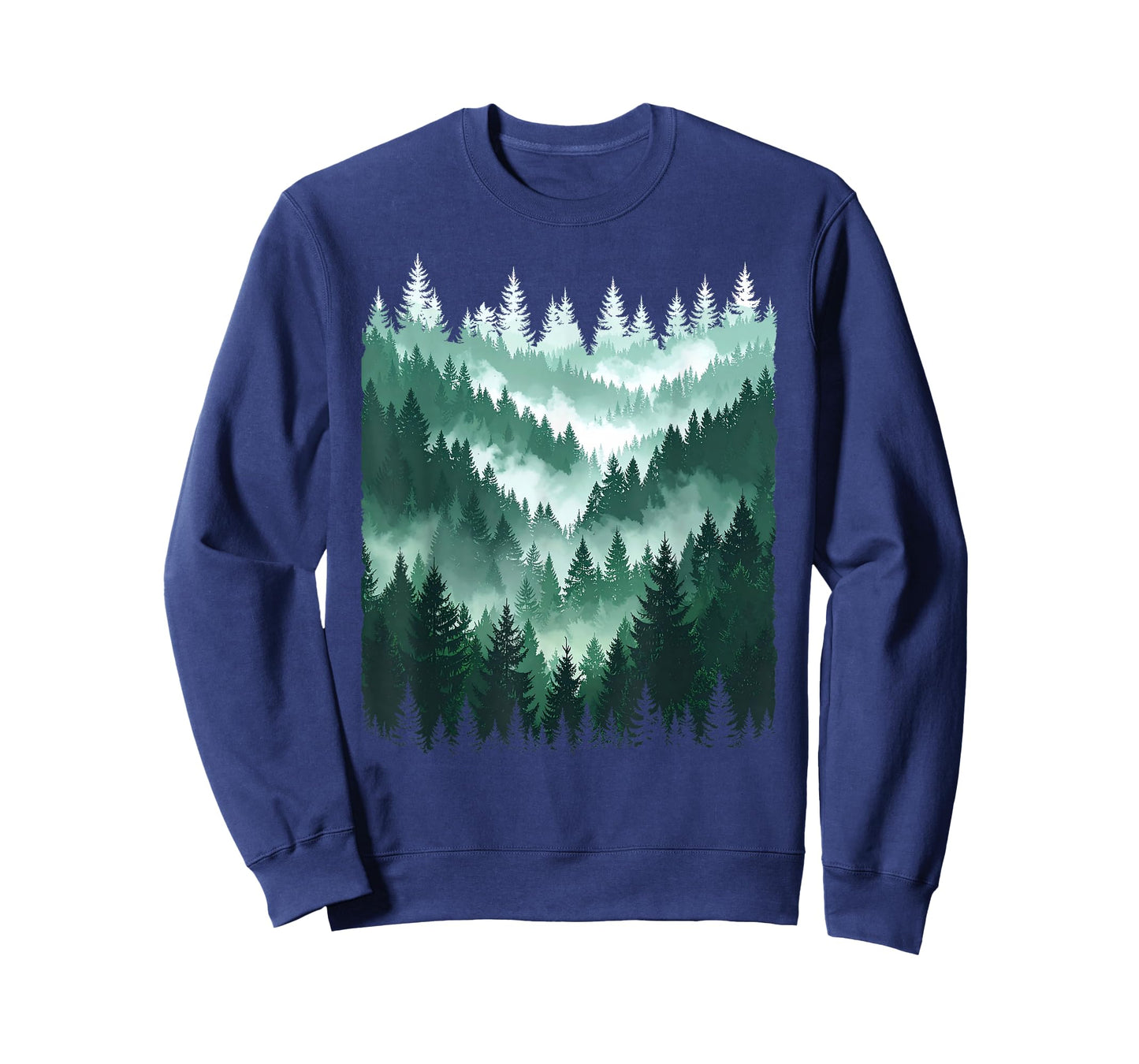 Mountain Forest Tree Nature Graphic Outdoor Hiking Adventure T-Shirt