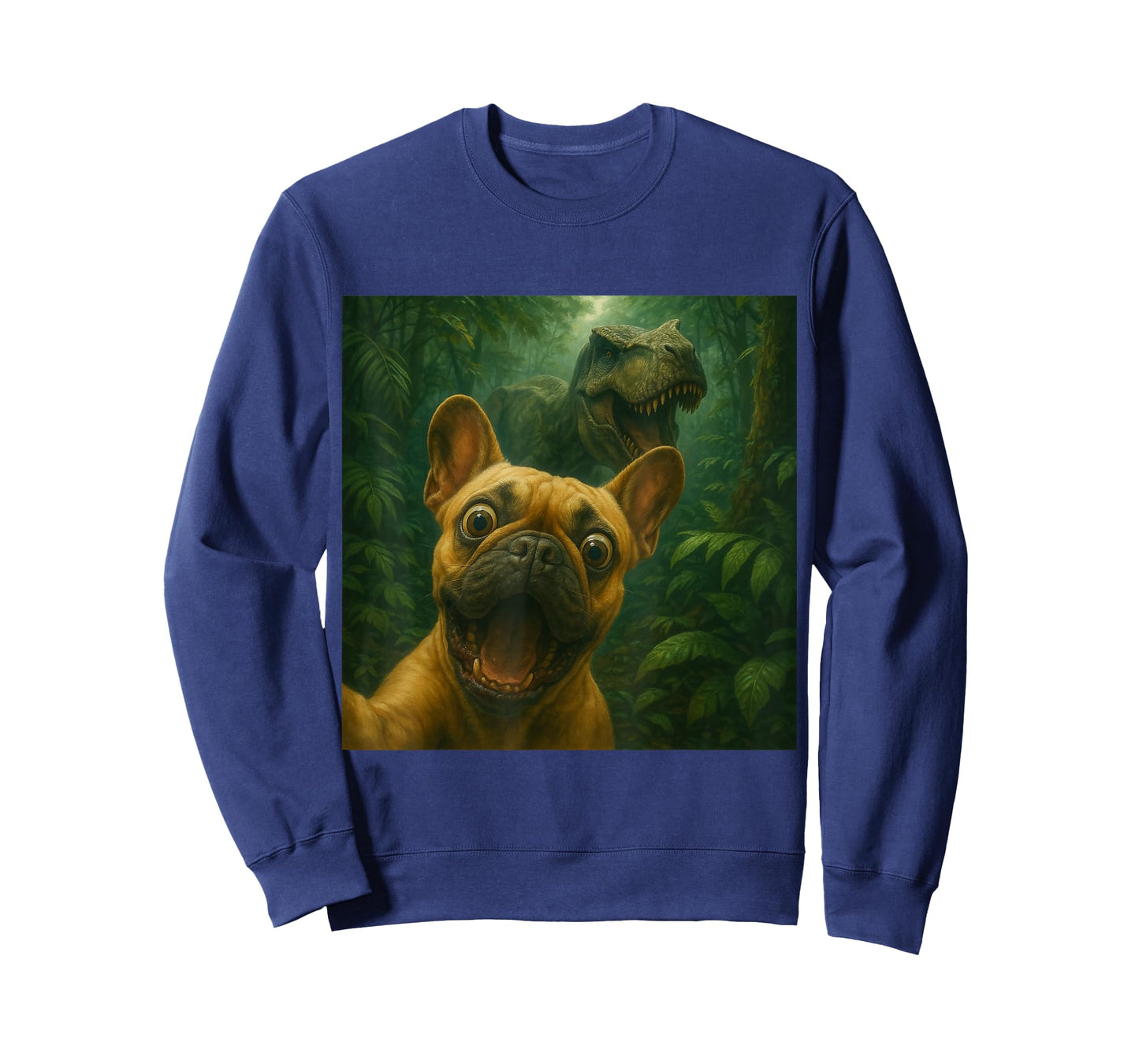 Frenchie T-Rex Dinosaur Funny Dog T-Shirt