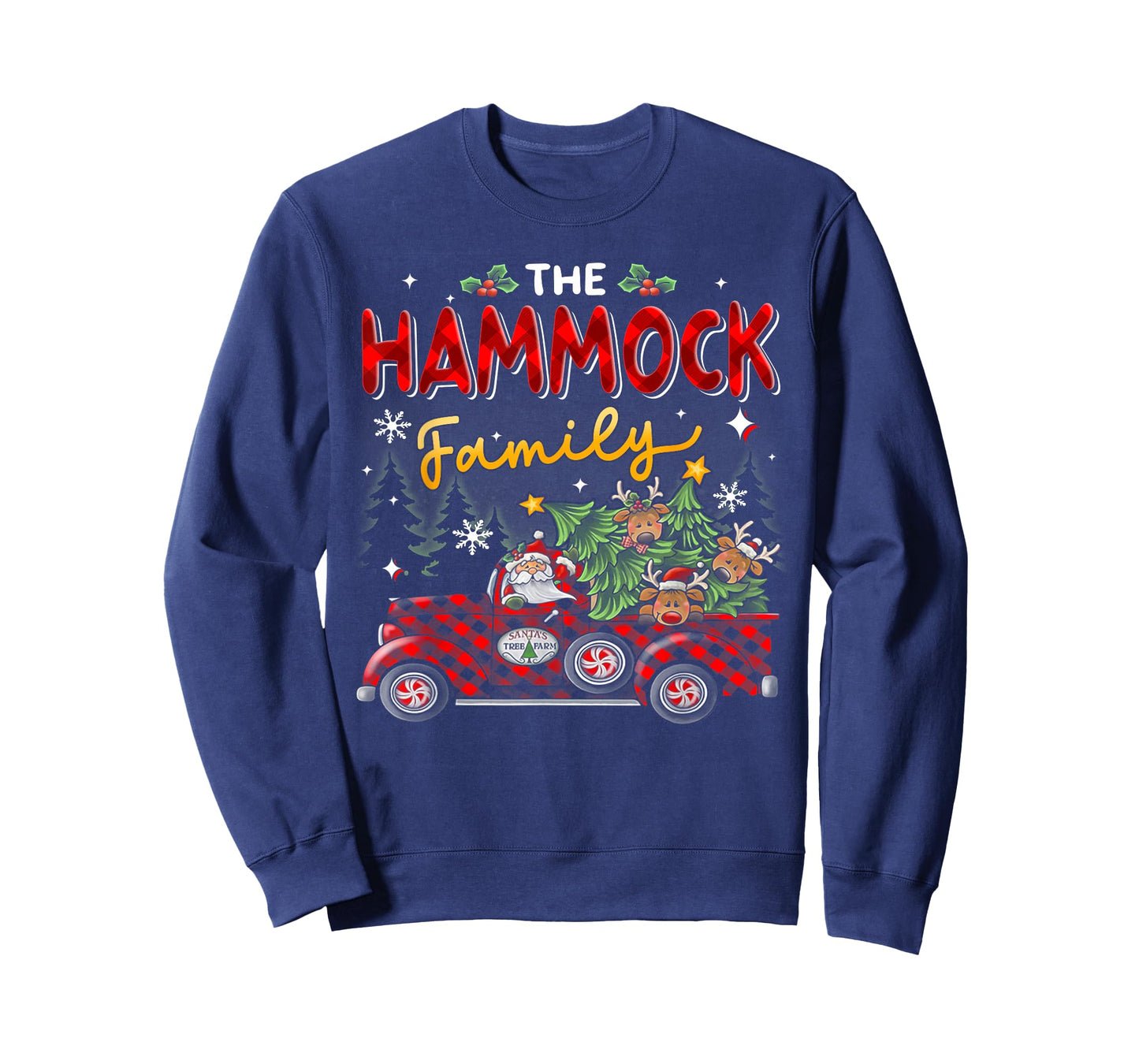 The Hammock Family Christmas Matching Pajamas Group Gift T-Shirt