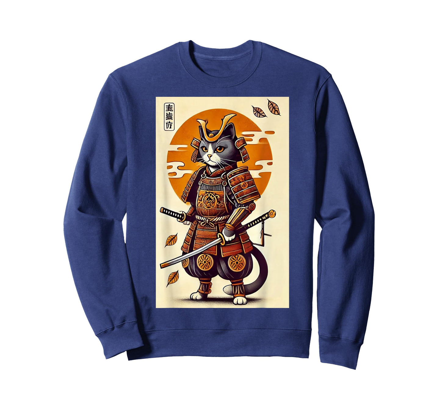 Samurai Cat Warrior Art Cat Samurai Japanese Aesthetic T-Shirt