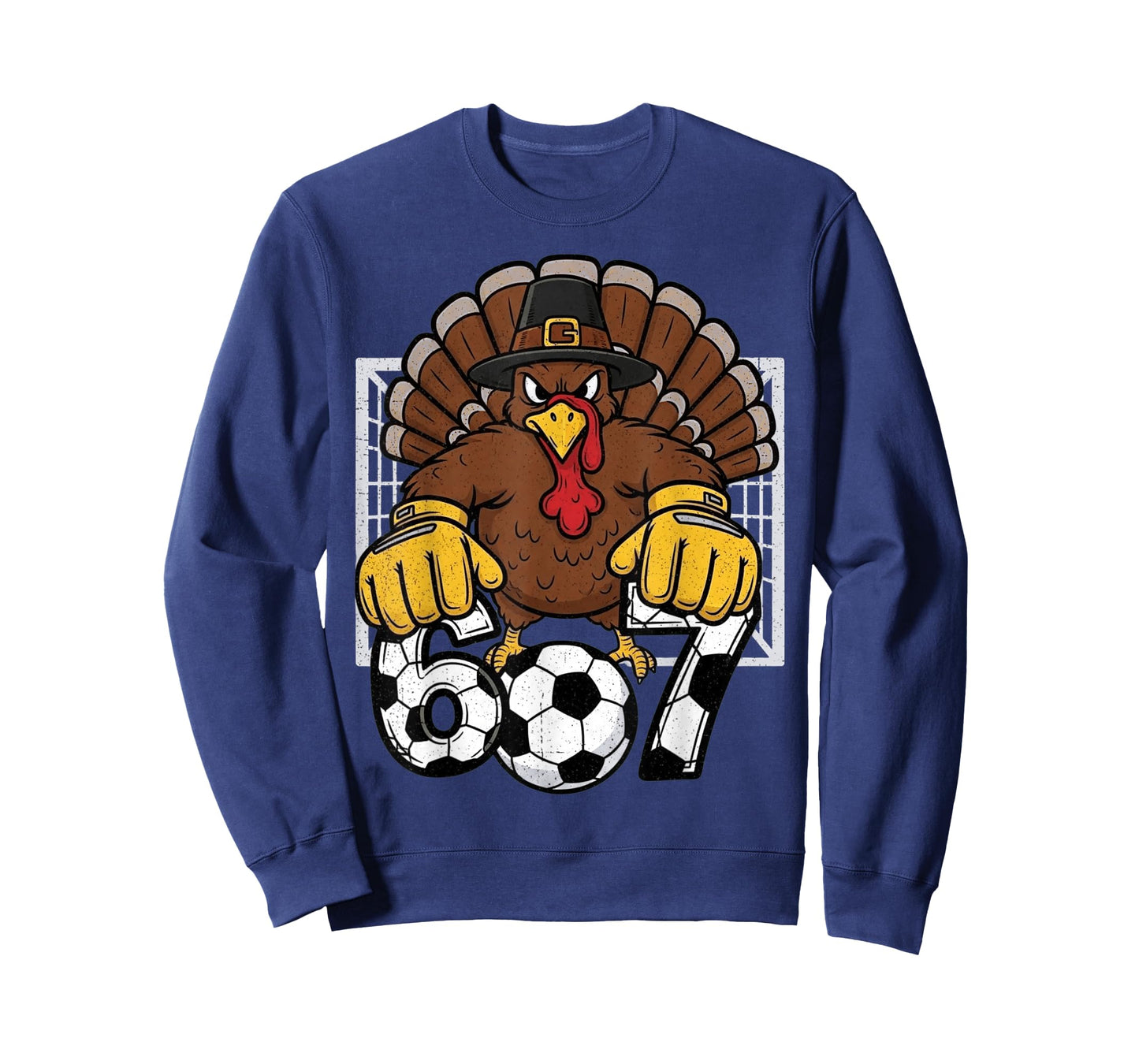 Turkey Goalie Soccer 67 Six Seven Boys Thanksgiving T-Shirt