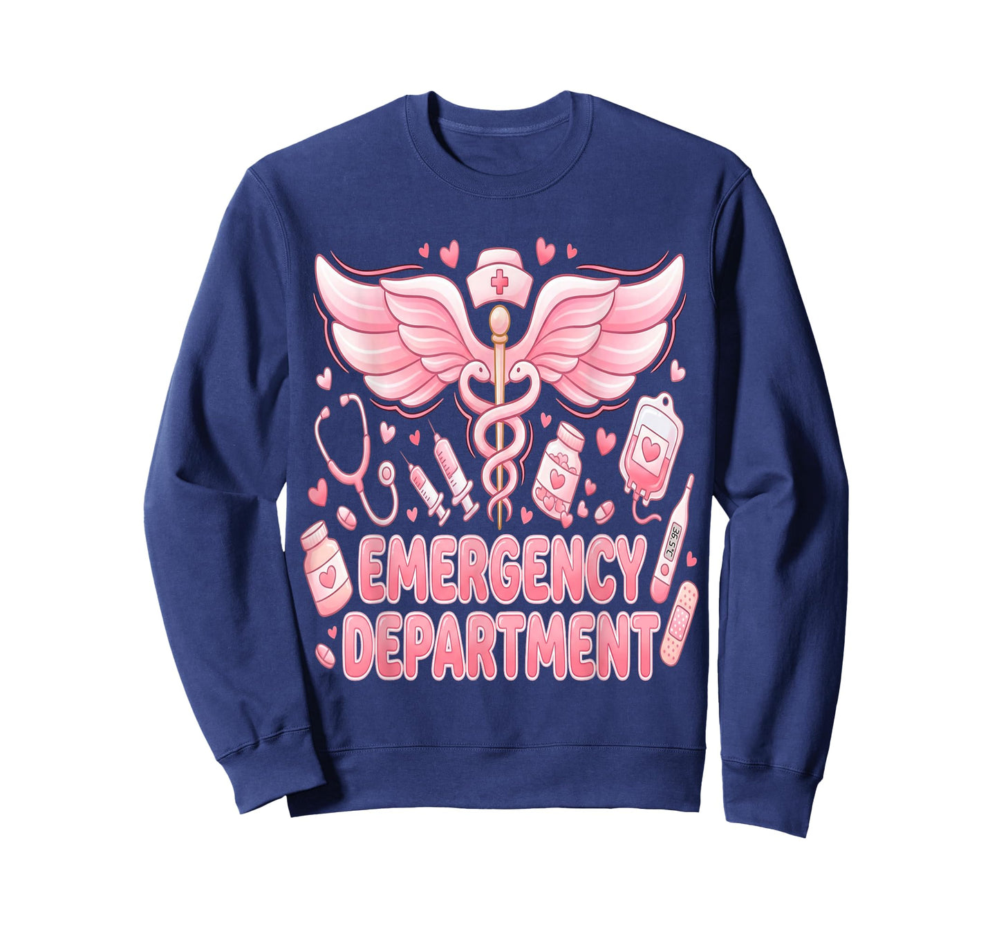 Cute Emergency Department Valentine ER Valentines Nurse T-Shirt