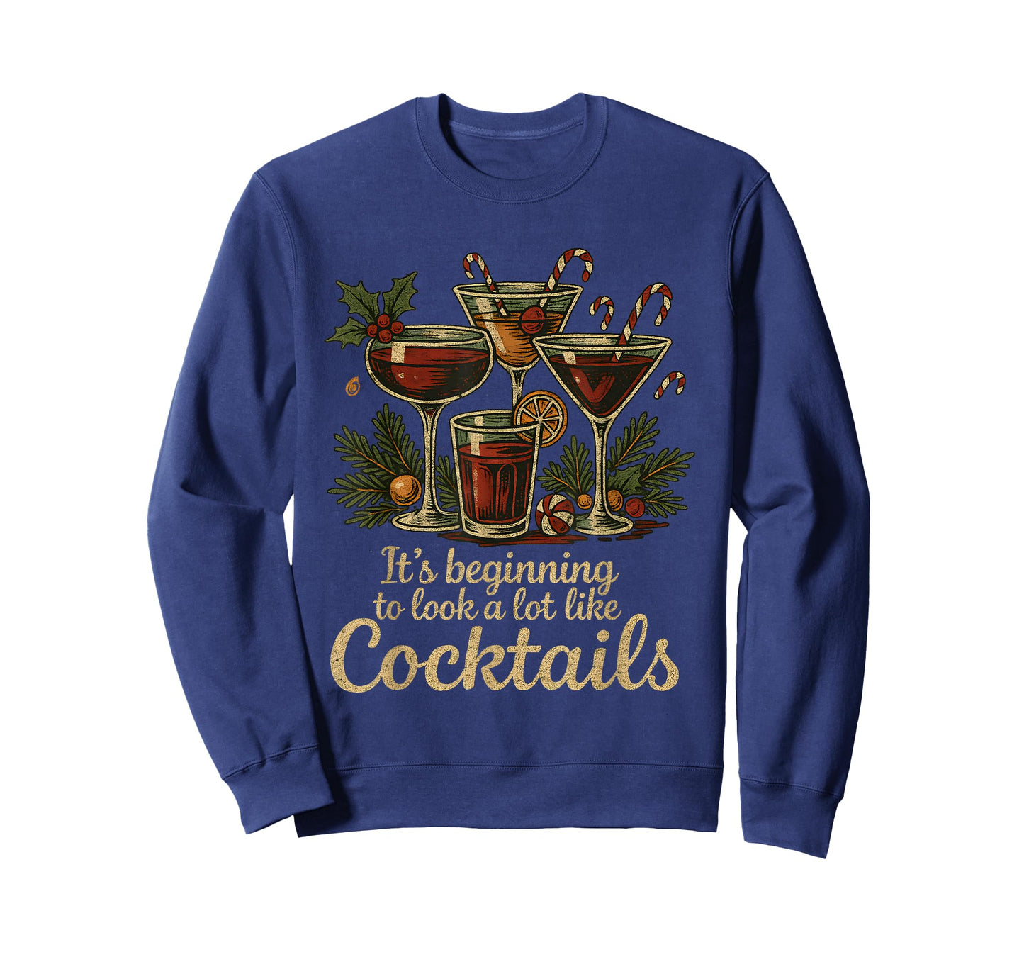 Funny Christmas Cocktails Holiday Party Drink T-Shirt