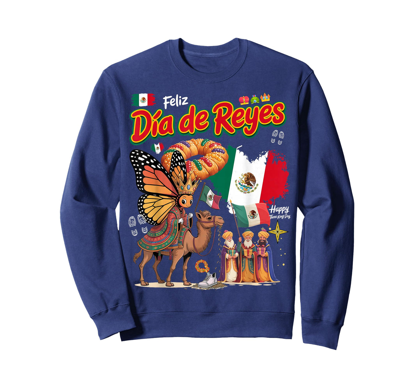 Three Kings Day Mexico Idea for Women Mexican Rosca De Reyes T-Shirt